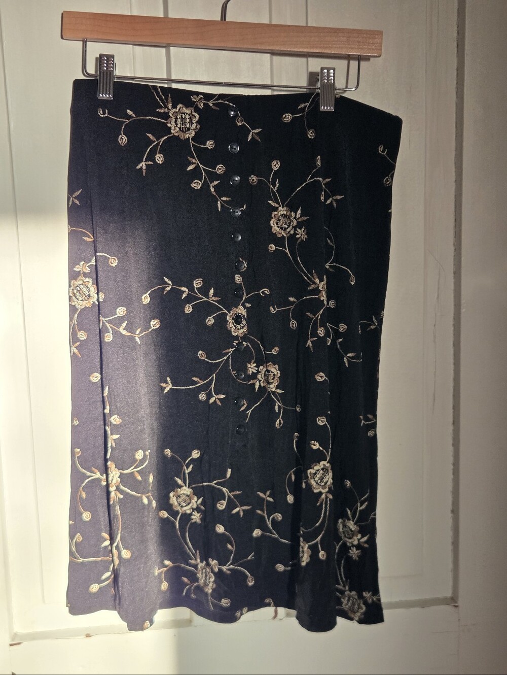 Black And Brown Floral Skirt